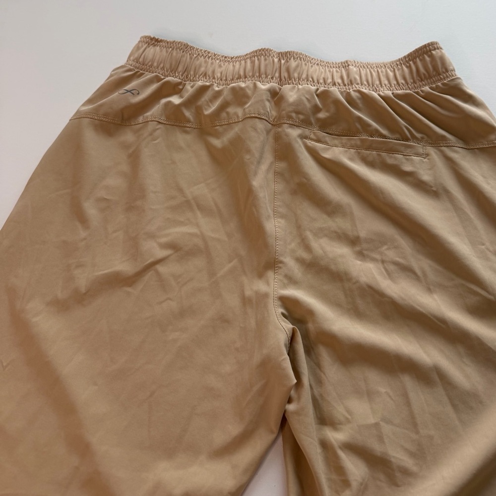 Freely Athleisure Jogger Pants Women’s Medium Tan Lightweight Travel Activewear - Picture 3 of 11
